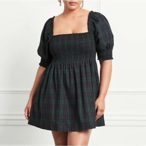 Hill House Athena Nap Dress - Blackwatch Tartan - Small